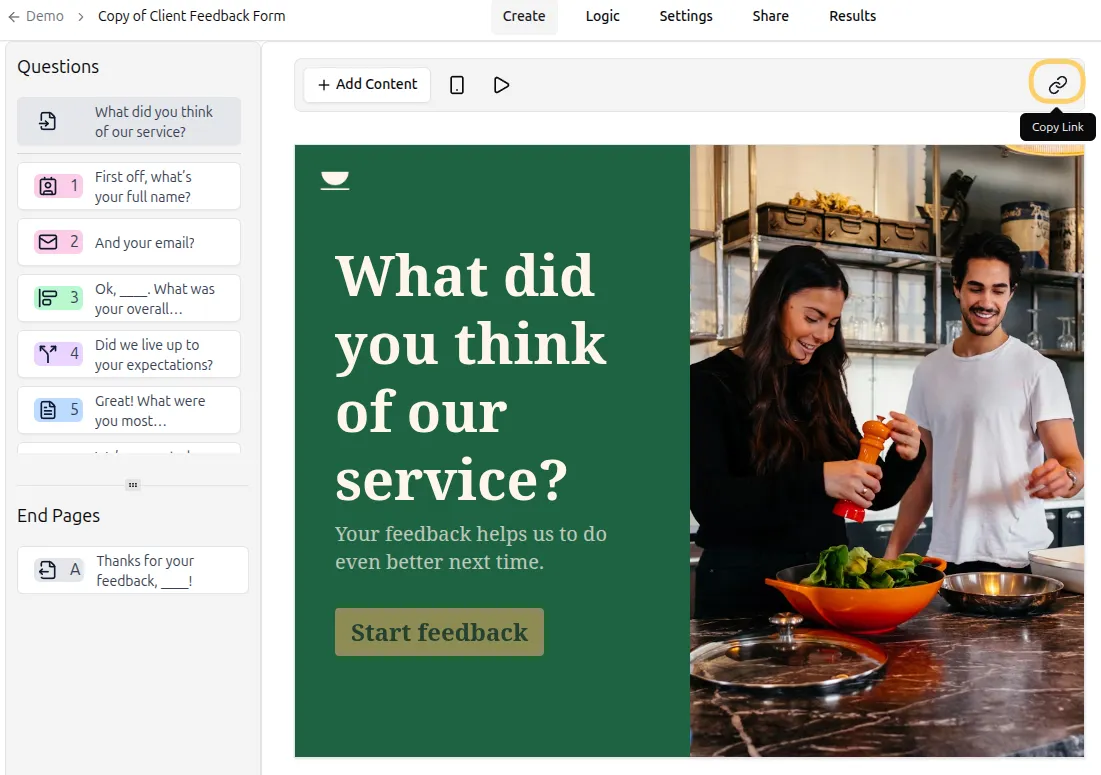Copy URL from toolbar