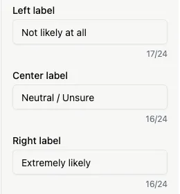Opinion Scale Labels
