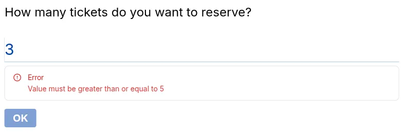 Number Question Error Example