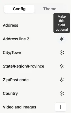 Make a field optional