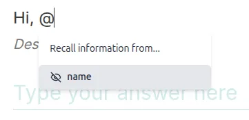 Recall Hidden Fields