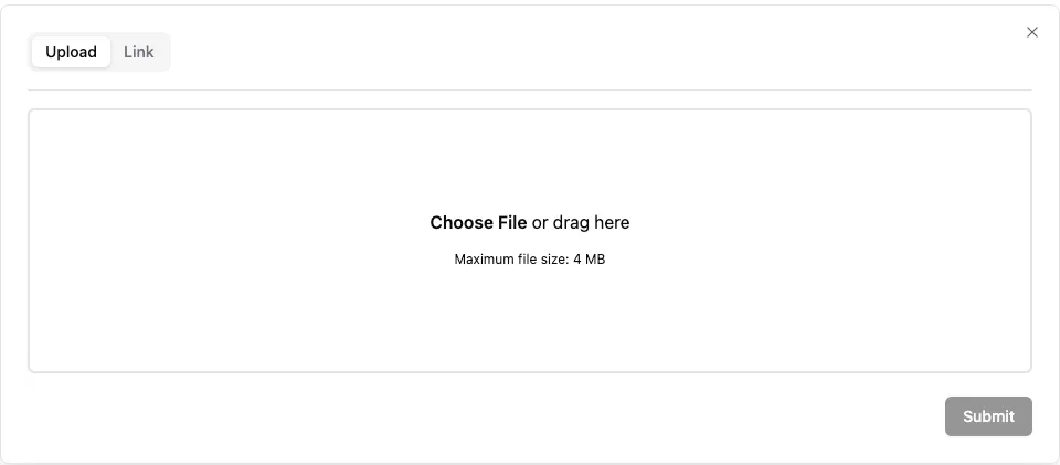 Upload Background Image